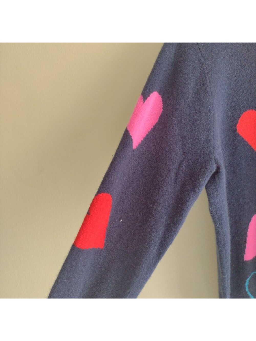 Nordstrom Halogen Cashmere Sweater XL Heart Print Sweater - Picture 5 of 10